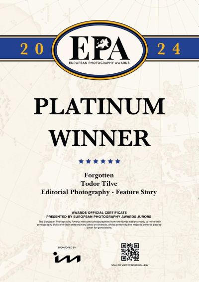 Фотографският проект “Забравени“ на Тодор Тилев получи високо отличие в престижен конкурс 