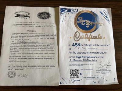 Песни на Уитни Хюстън и Бруно Марс донесоха две първи места на казанлъчанин от международен конкурс