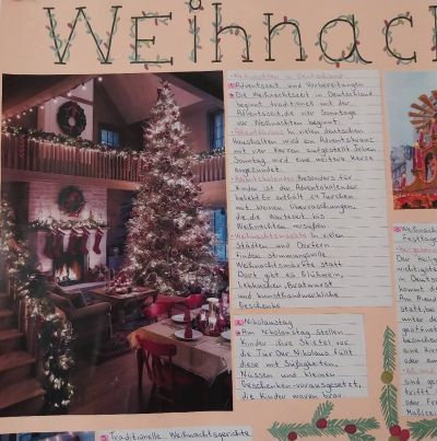 Ученици от ПХГ “Св. Св. Кирил и Методий“ изучаващи немски език, изработиха адвентни календари