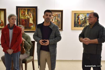 Фикрет Окан и Галя Златева  подредиха трета съвместна изложба в Казанлък 