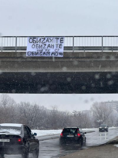 От нея за него: Любовно обяснение на моста край Овощник зарадва рожденик 