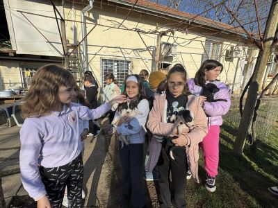 Децата от ОУ “Св. Паисий Хилендарски“ посетиха приюта за животни в Казанлък и посрещнаха гости от „Зелени Балкани“
