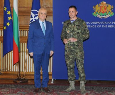 Министерството на отбраната награди десетте най-добри военни спортисти за 2024 г.