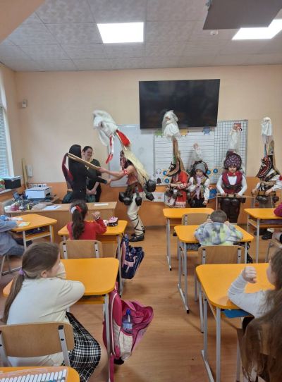 Кукери в ОУ „Георги Кирков“