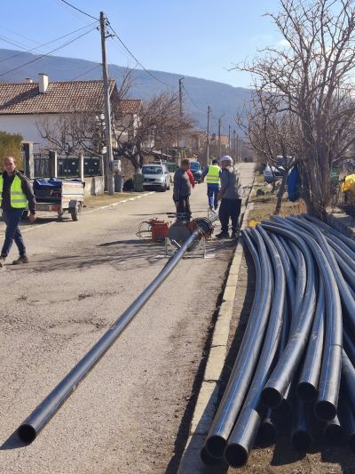 Първа копка за нов водопровод в гр. Шипка 