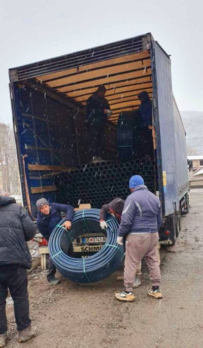 Първа копка за нов водопровод в гр. Шипка 