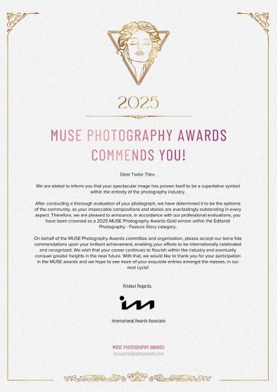 С редица медали бе отличена серията “В търсене на себе си“ на Тодор Тилев в международно фотографско състезание 