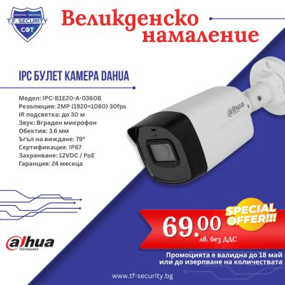 Великденска промоция от T.F. Security: Сигурност за дома и бизнеса на специални цени
