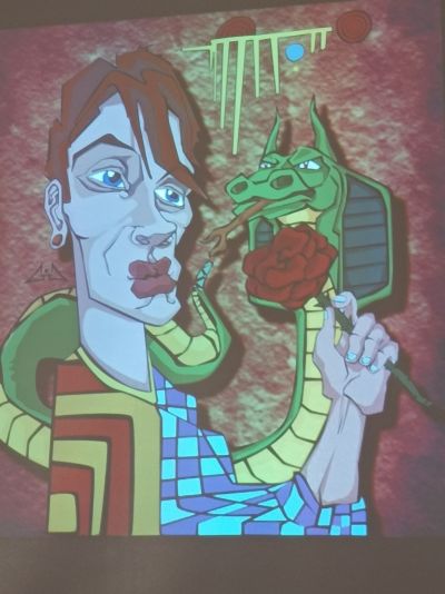 Децата от клуб „Лексикон“ при ОУ „Мати Болгария“ се потопиха в света на карикатурата с рисунките на Георги Гечев 