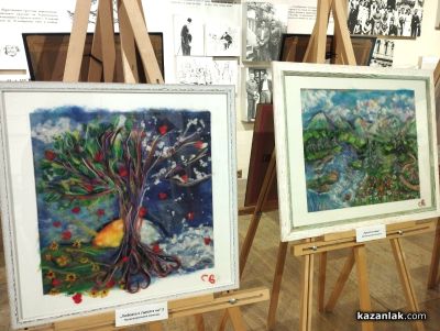 Светла Чиракова представи изложба с картини от вълна в музей „Чудомир“ в Казанлък