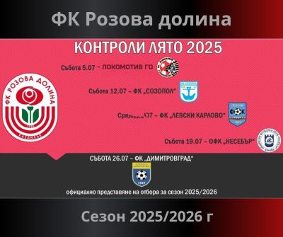 Надим Ангелов и Стоян Иванов се присъединяват към ФК “Розова долина“ - Казанлък 