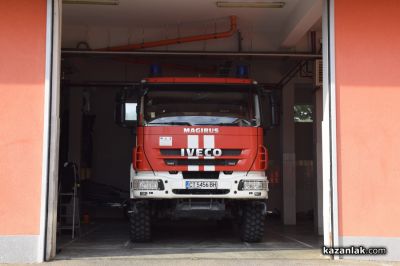 Демонстрации на действия при ПТП и битови пожари - РСПБЗН Казанлък