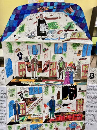 Деветокласници от Хуманитарната гимназия в Казанлък приложиха интерактивен подход при изучаването на романа „Дядо Горио“