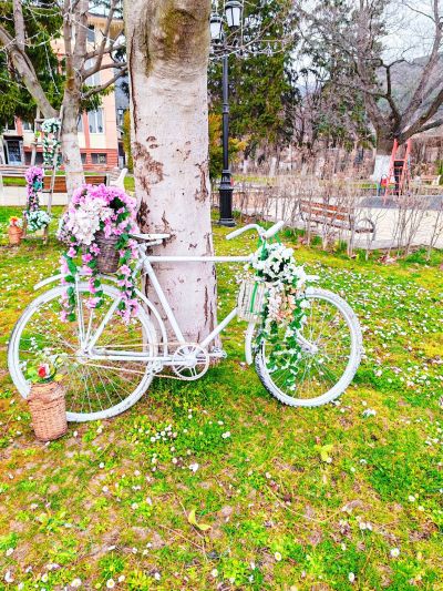 Енина посреща пролетта с празнична украса