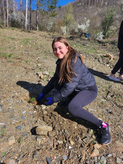 Горски служители от Казанлък и ученици залесяваха край Шипка