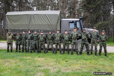 Заключителен етап от подготовката на учениците от клуб “Приятели на армията“ в район Казанлък на 61 СМБ