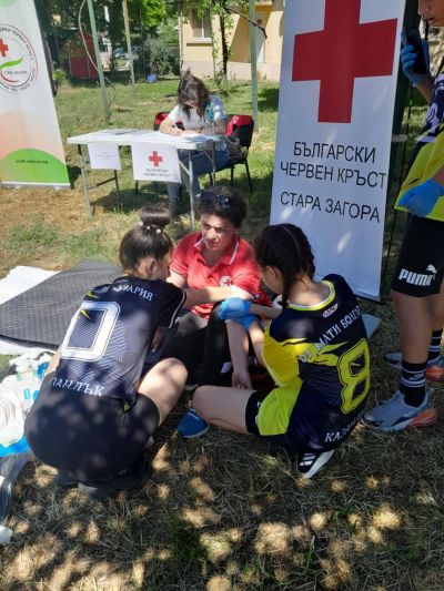 Отборът на ОУ “Мати Болгария“ стана трети в областното състезание “Млад спасител“