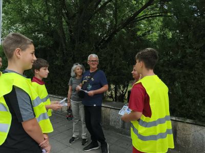 Ученици от ОУ „Мати Болгария“ се включиха в кампания за пътна безопасност