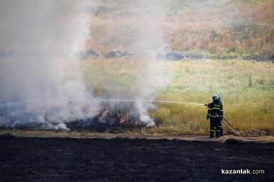 Тактико-специално учение за действия при възникване на горски пожар - УЦ “Тюлбе“ Казанлък 