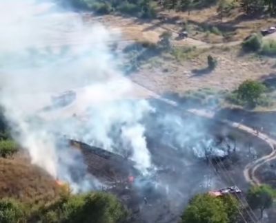 Два пожара в Шипка за един ден, огънят пламна край тракийски могили / Новини от Казанлък