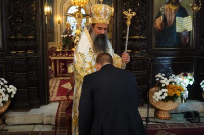 Патриарх Даниил връчи орден „Св. Йоан Рилски“ на Старозагорския митрополит д-р Киприан