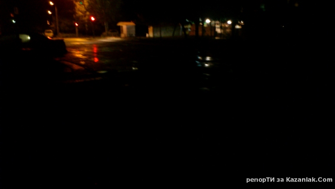 Пътя по който се прибират в домовете си стотици граждани от квартал Васил Левски....