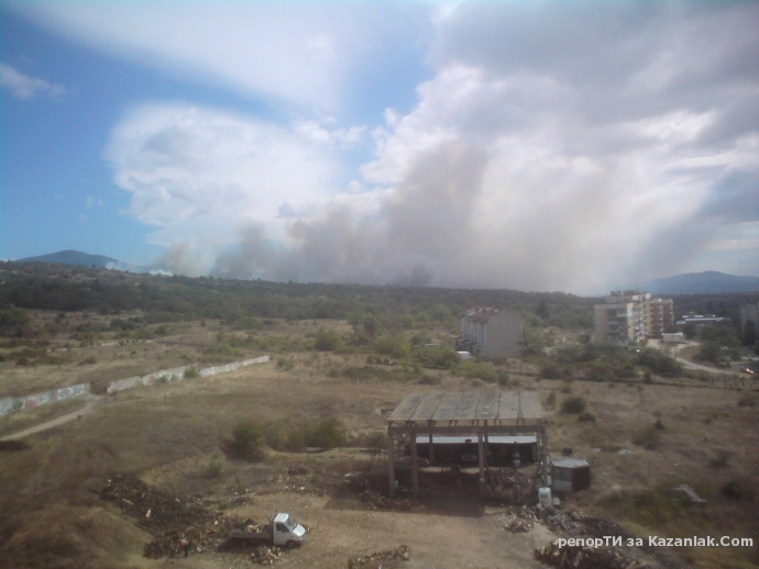 Пожар на полигона