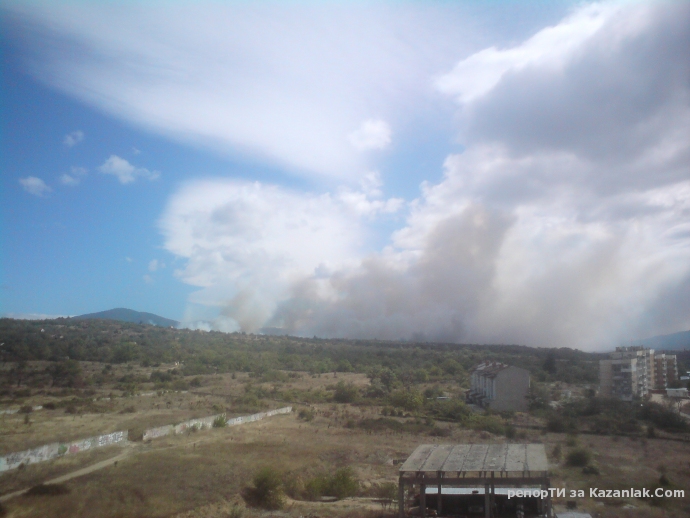 Пожар на полигона