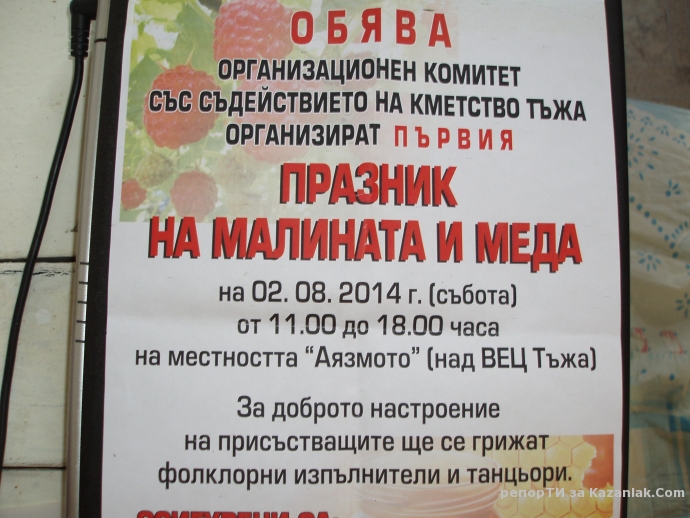 Снимки от Празника на малините и меда