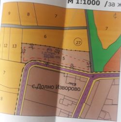 Продава се УПИ в с. Долно Изворово – 2 300 кв.м, панорамна гледка и голямо лице на път