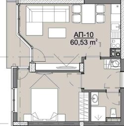 Продава се двустаен апартамент, ново строителство, до Виенската сладкарница