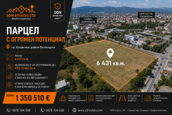 Инвестиционен парцел в Казанлък, РЗП 12 862 кв.м. , Район Болницата
